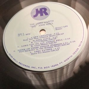 Big John Hall The Lord Liveth Vinyl Lp '81